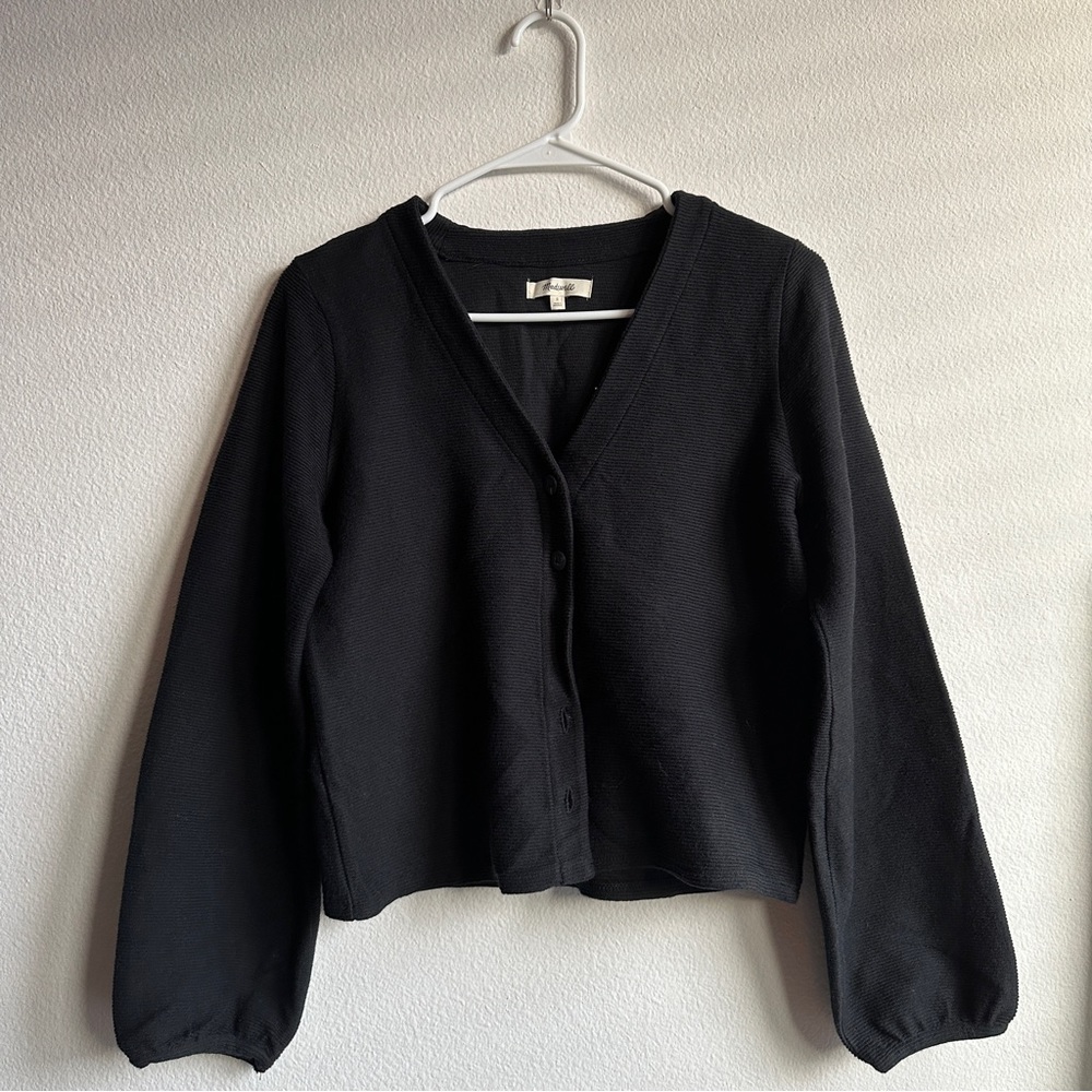 Madewell Black Cardigan Sweater
